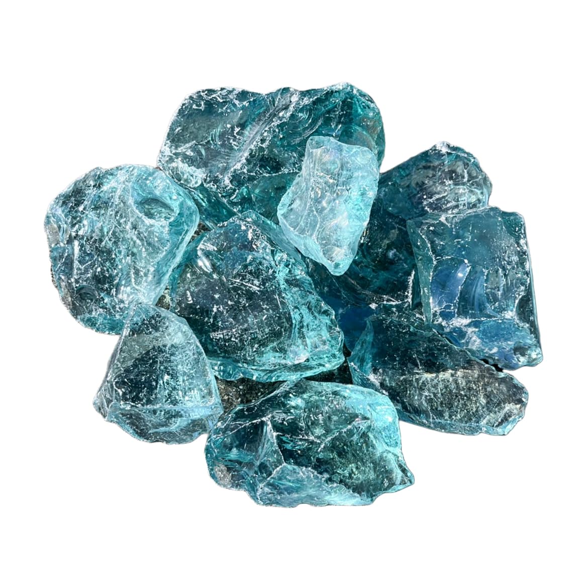 Amazon.co.jp: 庭 庭石 砂利 ガラス ガラスロック オーシャンブルー